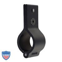 Mega-Folding Batten Clamp for film grip rigging, one-piece fastening solution for 1-1/2" pipe, with hex driver screw.
