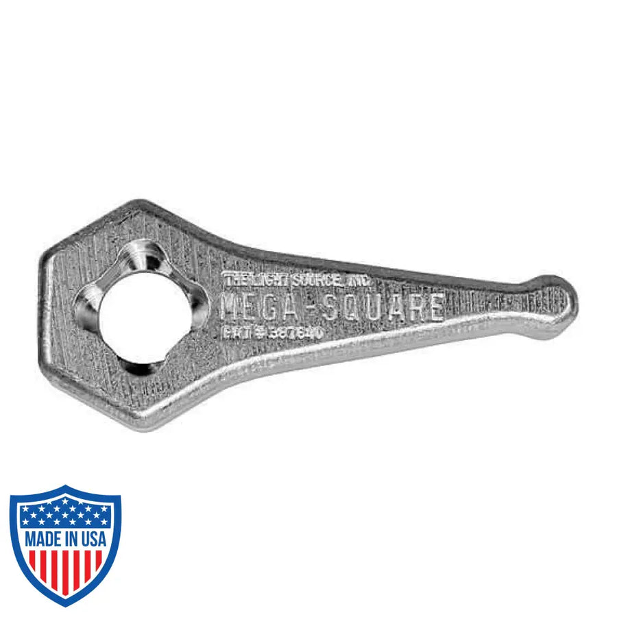 Mega-Handle Square (MQM) for film grip rigging - 2.75" long, 1" wide, 0.5" thick.