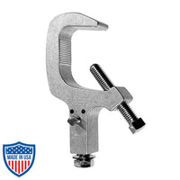 Mega-Swivel Clamp with hex head bolt and set screw for film grip and rigging on pipes and posts.