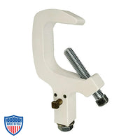 Mega-Swivel Clamp, Pan Locking Bolt Theatrical C-Clamp for Film Grip and Rigging, 1" to 2" Pipe Sizes, 550 lb Working Load Limit