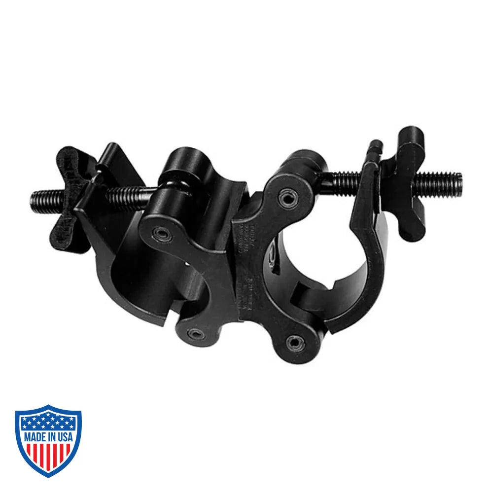Mega-Swivel Coupler-XL for film grip and rigging, new stronger design, versatile half couplers, working load limit 1100 pounds