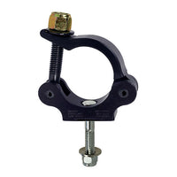 Mega-Slim Coupler for film grip rigging, lightweight and low profile for smaller light fixtures, easy fastening wing nut and hex pocket bolt.