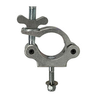 Mega-Slim Coupler for film rigging, lower profile option, fits 1-1/4" pipe to 2.050 OD truss tube with wing nut and hex pocket for easy fastening.