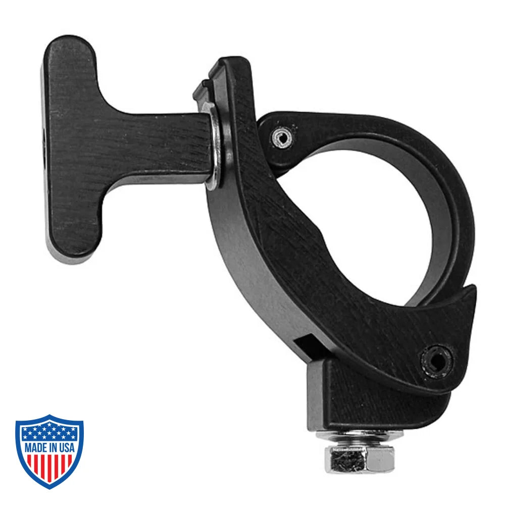 Mini-Claw lightweight clamp for film grip and rigging, designed for hanging small lighting fixtures on truss or pipes