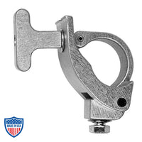 Mini-Claw light duty clamp for hanging small lighting fixtures on truss, film grip rigging accessory, lightweight and protective design.