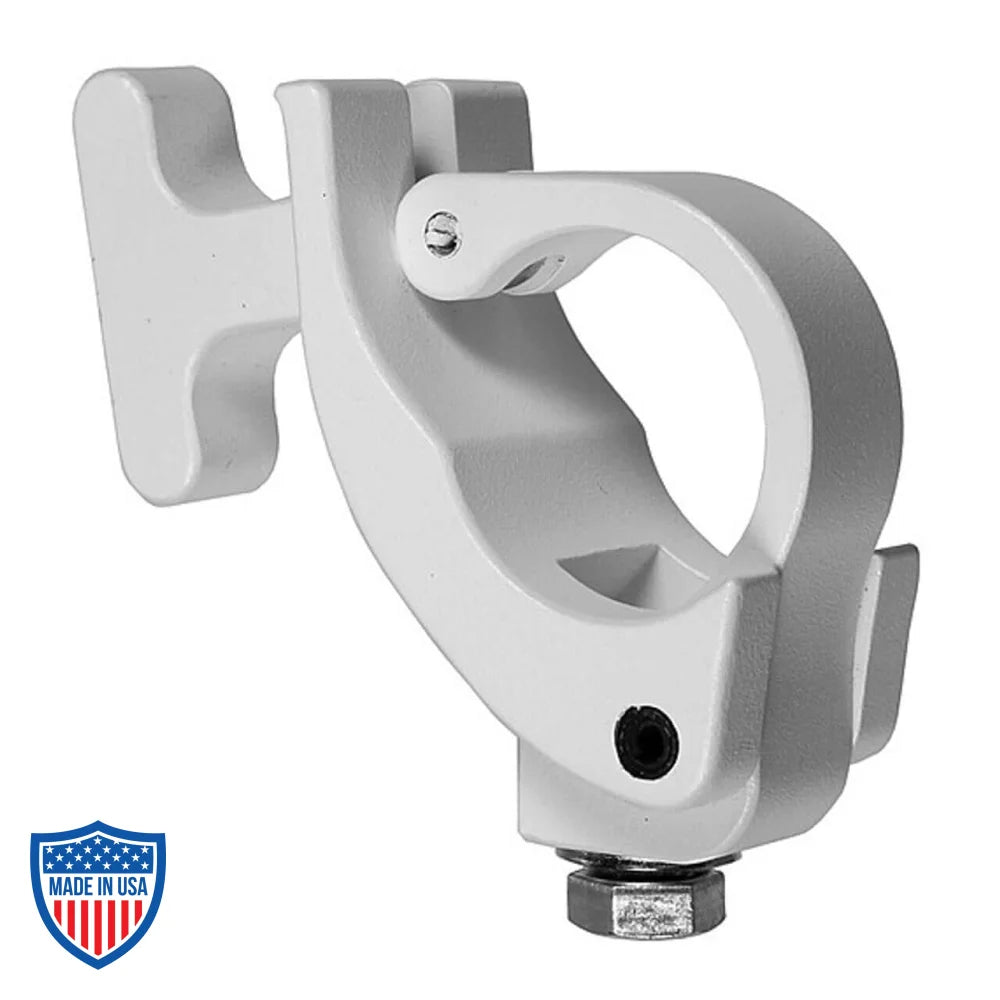 Mini-Claw lightweight clamp for hanging small lighting fixtures on truss or pipes in film rigging setups