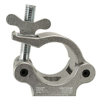 Mega-Coupler for film grip and rigging, featuring strong wing nut tabs, hex head cap screw, and secure fastening for 1.66" to 2" OD truss tubes