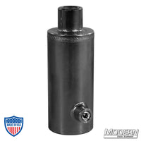 1-1/4" Speed-Rail® to Screw Jack Receiver in black zinc finish for film grip and rigging work