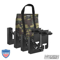 1" Square Stock Frame Kit for film grip and rigging with camouflage carrying bag