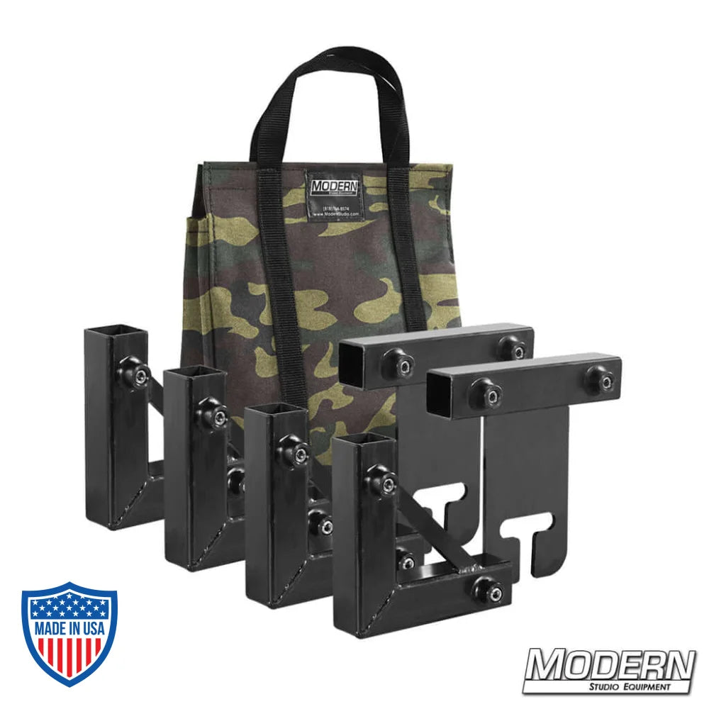 1" Square Stock Frame Kit with camo bag for film grip and rigging - Modern Studio Equipment