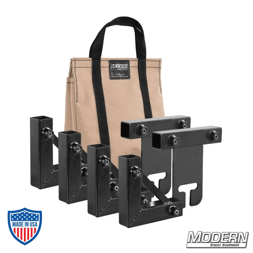 1" Square Stock Frame Kit for film grip and rigging with canvas carrying bag