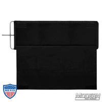 12"x36" stainless steel frame with 16 oz. Commando cloth floppy for film grip and rigging, expanding to 24"x36".