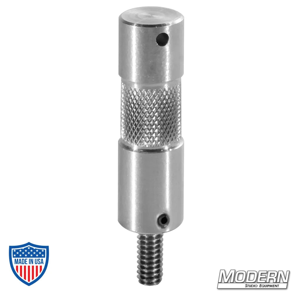 2" Aluminum Baby Pin With 1/4" Male Thread