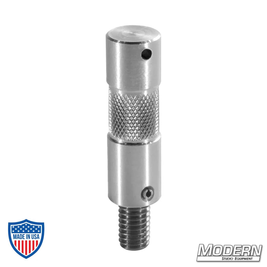 2" Aluminum Baby Pin With 3/8" Male Thread