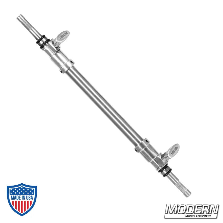 21-1/2" 2-Way Telescoping Baby Arm for film grip rigging by Modern Studio Equipment. Measures from 21-1/2" to 32".