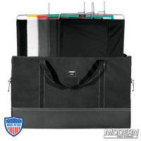 24"x36" On The Go Scrim Set for film rigging includes single, double, silk, solid, solid floppy, and flag bag in black.