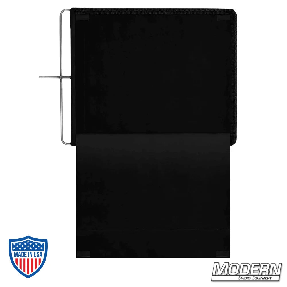 24" x 48" stainless steel frame with 16 oz. Commando cloth floppy for film grip and rigging by Modern Studio Equipment