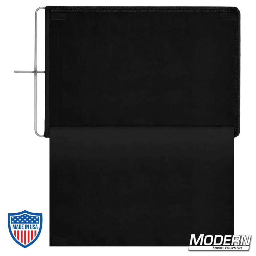 24"x60" floppy with 16 oz. Commando cloth on stainless steel frame for film grip and rigging