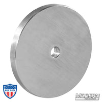 3-1/2" aluminum washer with 3/8" hole, 1/2" thick, ideal for film grip and rigging.