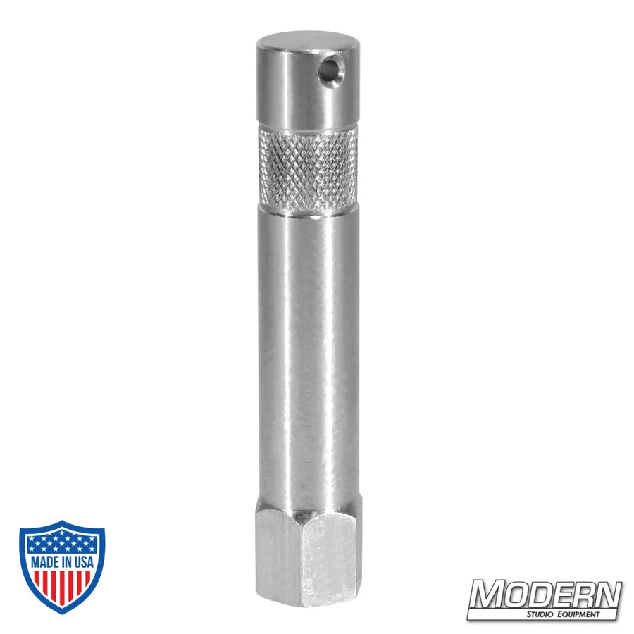 3" Aluminum Baby Pin With 3/8" Female Thread