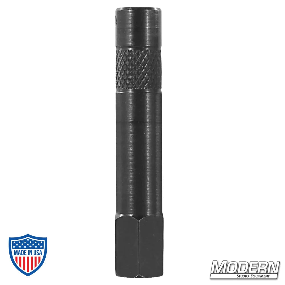 3" Steel Baby Pin With 3/8" Female Thread - Black Zinc