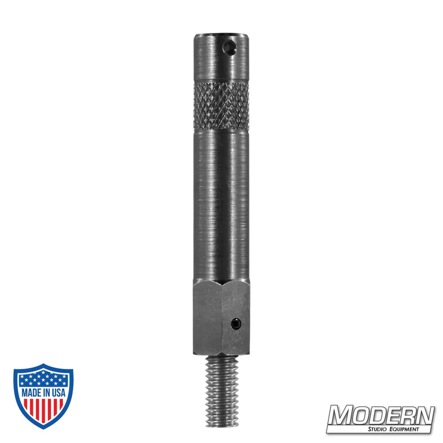 3" Steel Baby Pin With 3/8" Male Thread - Black Zinc