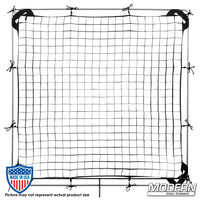 30° fabric egg crate with webbing, grommets, ties, and elastic corners, ideal for film grip rigging, shown without the frame.