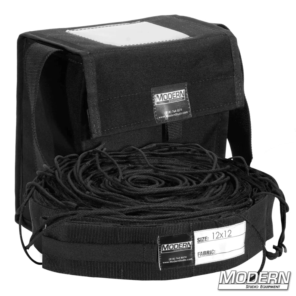 30° fabric egg crate with carrying case for film grip and rigging