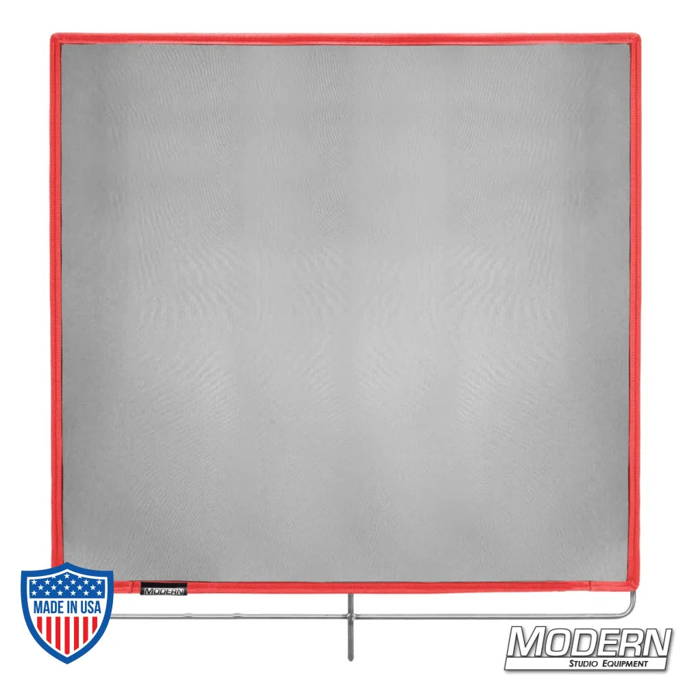 36"x36" Black Double Scrim with stainless steel frame for film grip and rigging