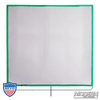 36" x 36" Black Single Scrim with stainless steel frame for film grip and rigging.