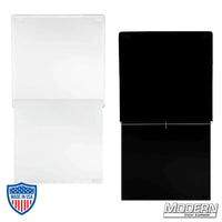 36x36 Ultrabounce® Floppy with white bounce and black negative fill sides for film grip rigging.