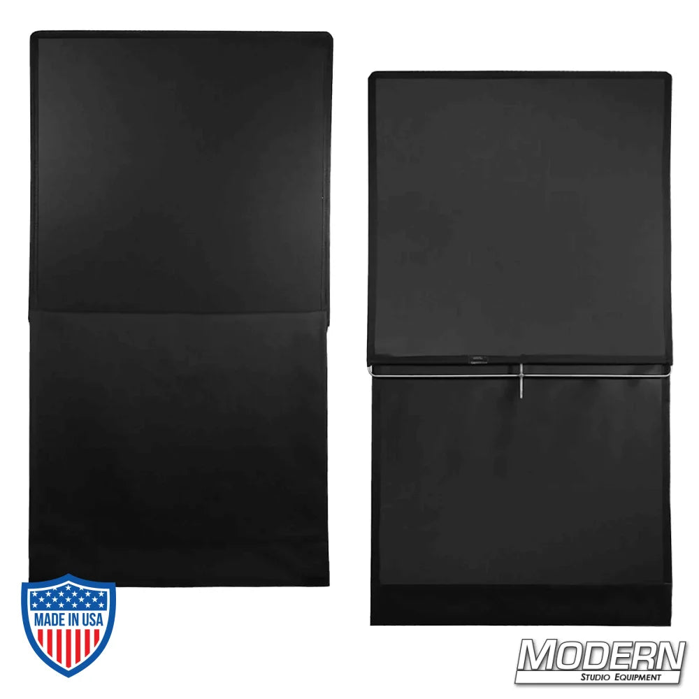 40" x 40" black underwater floppy with stainless steel frame and open position, ideal for film grip and rigging applications