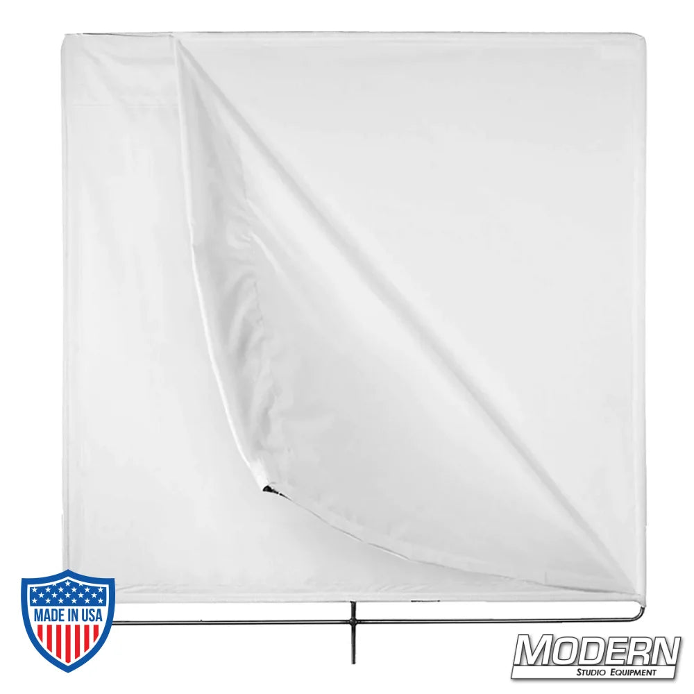 40" x 40" bleached muslin floppy for film rigging and grip equipment