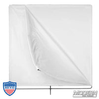 40" x 40" bleached muslin floppy for film rigging and grip equipment