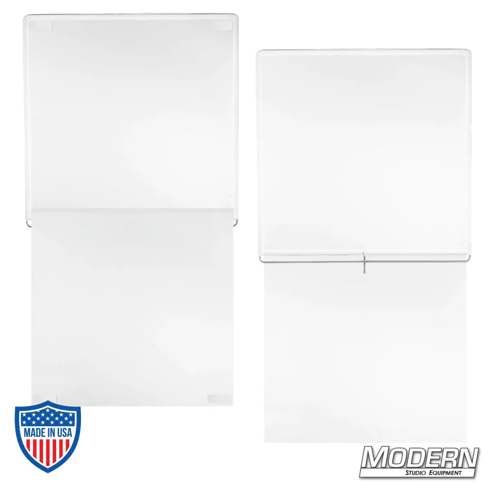 48" x 48" Magic Cloth® Floppy with stainless steel frame for film grip and rigging, opens to 48" x 96".