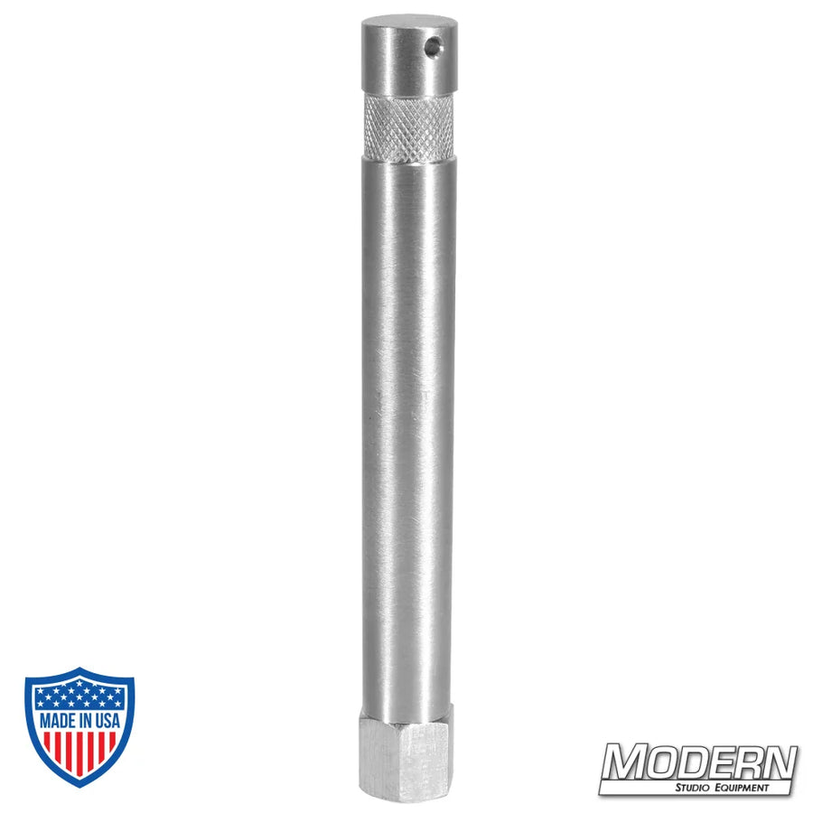 6" Aluminum Baby Pin With 3/8" Female Thread