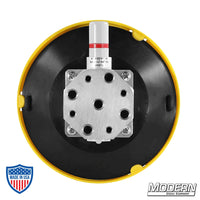 6" suction cup with multi-thread block for film grip rigging solutions.