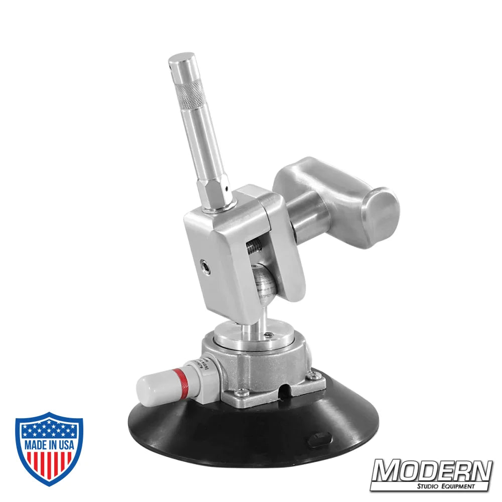 6" Suction Cup with Swivel 5/8" Baby Pin by Wood's Powr-Grip for film grip and rigging