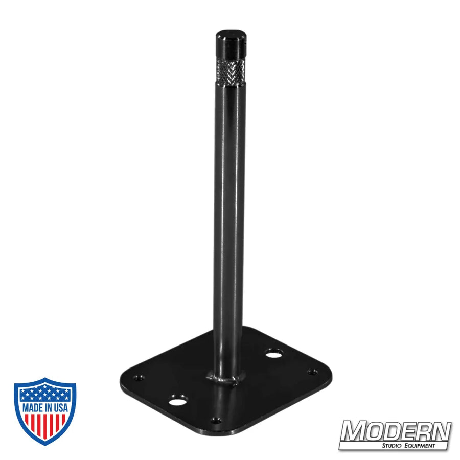 8" Baby Nail On Plate - Black Zinc