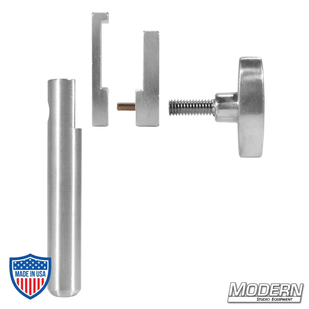 Aluminum Flat Gel Frame Holder with 5/8" Pin for film grip rigging against wind by Modern Studio Equipment.