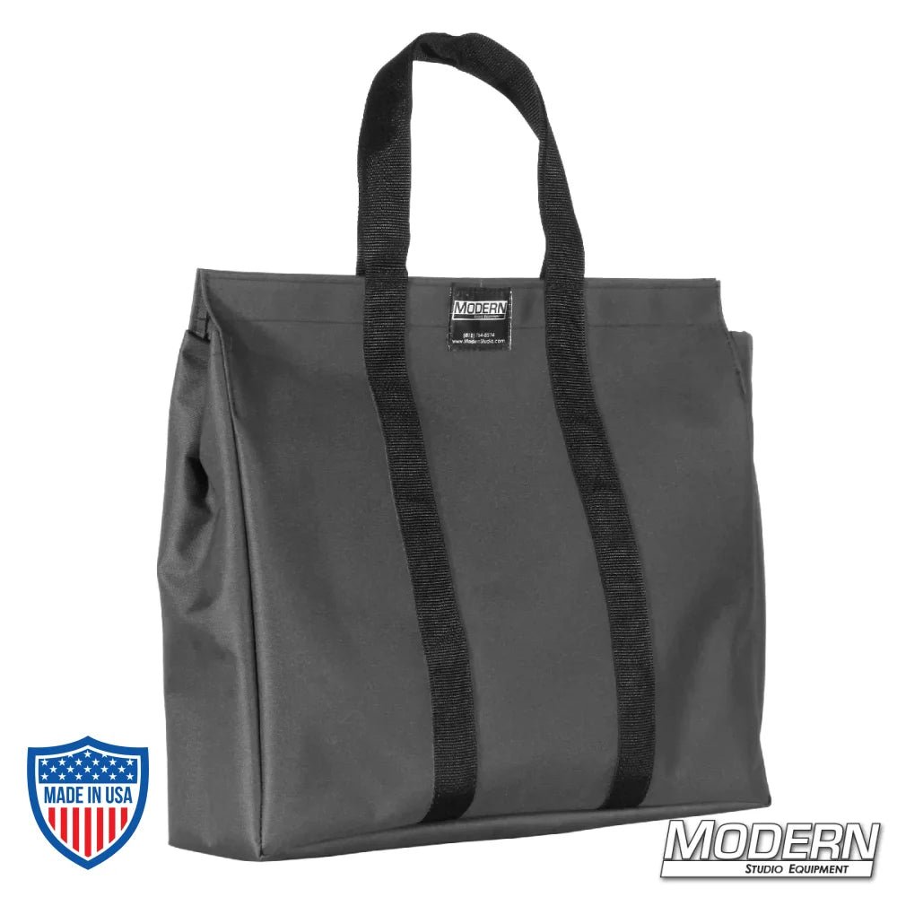 Durable Cordura 1000 bag with velcro closure for carrying corners and ears from 20' x 20' Speed-Rail® Frame, perfect for film grip rigging.