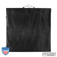 Black Basic Flag Bag 48"x48" with Velcro Closure and Handle for Film Grip Rigging