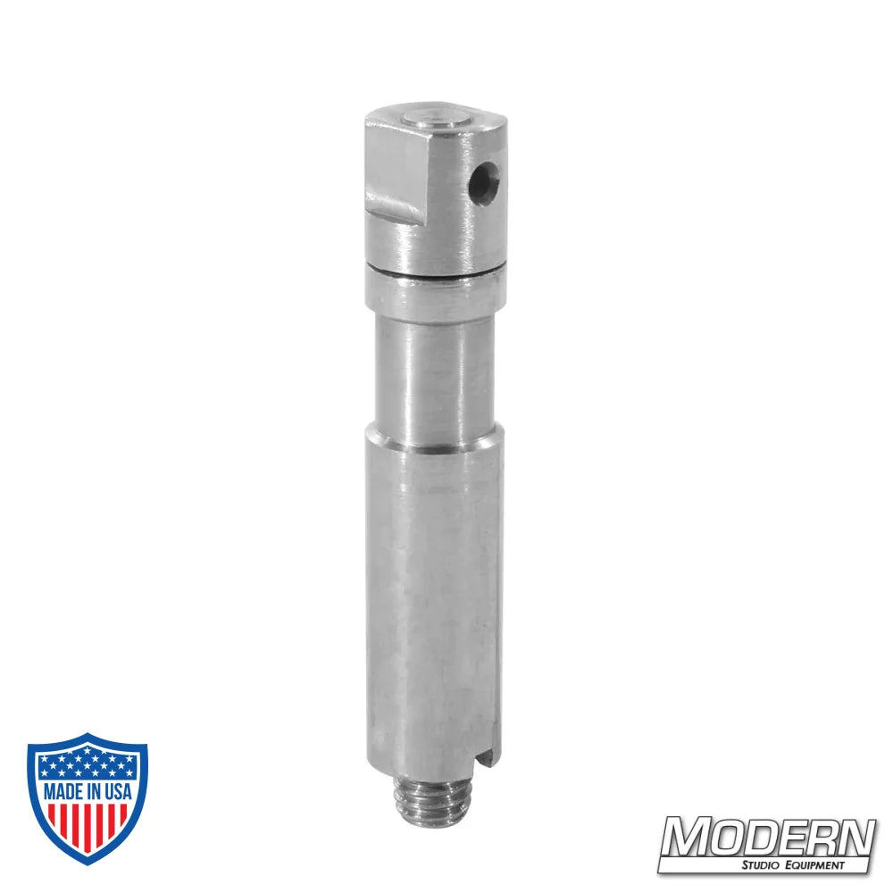 Big Bite Baby Pin for film grip and rigging, stainless steel, designed for Big Bite Baby clamp, with two notches for secure locking