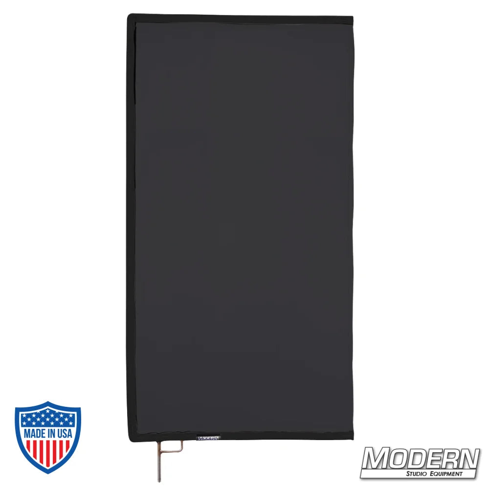 Black Artificial 1/4 Stop Silk Scrim on 304 stainless steel frame for film grip and rigging, diffusivity of 0.7 stop, low reflectance
