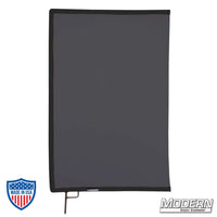 Black Artificial Silk Scrim on 304 stainless steel frame for film grip rigging, diffuses light and removes reflectance, 1.8 stop material