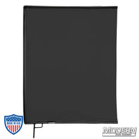 Black Artificial Silk Scrim on 304 stainless frame for film grip and rigging