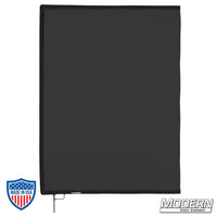 Black Artificial Silk Scrim on 304 military-grade stainless frame for film grip rigging, diffuses light and removes reflectance.