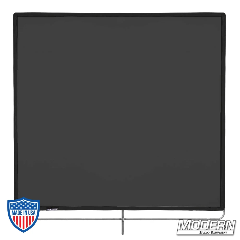 Black China Silk Scrim - 48" x 48" on 304 stainless frame for film grip rigging setups, diffuses light and removes reflectance by 1 stop.