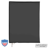 Black China Silk Scrim sewn onto 304 military-grade stainless frame, ideal for film grip rigging, diffuses direct light and removes reflectance.