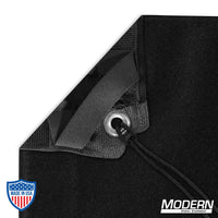 Black underwater textile with grommets, ties, and webbing for film grip rigging. Opaque and waterproof, includes storage bag.